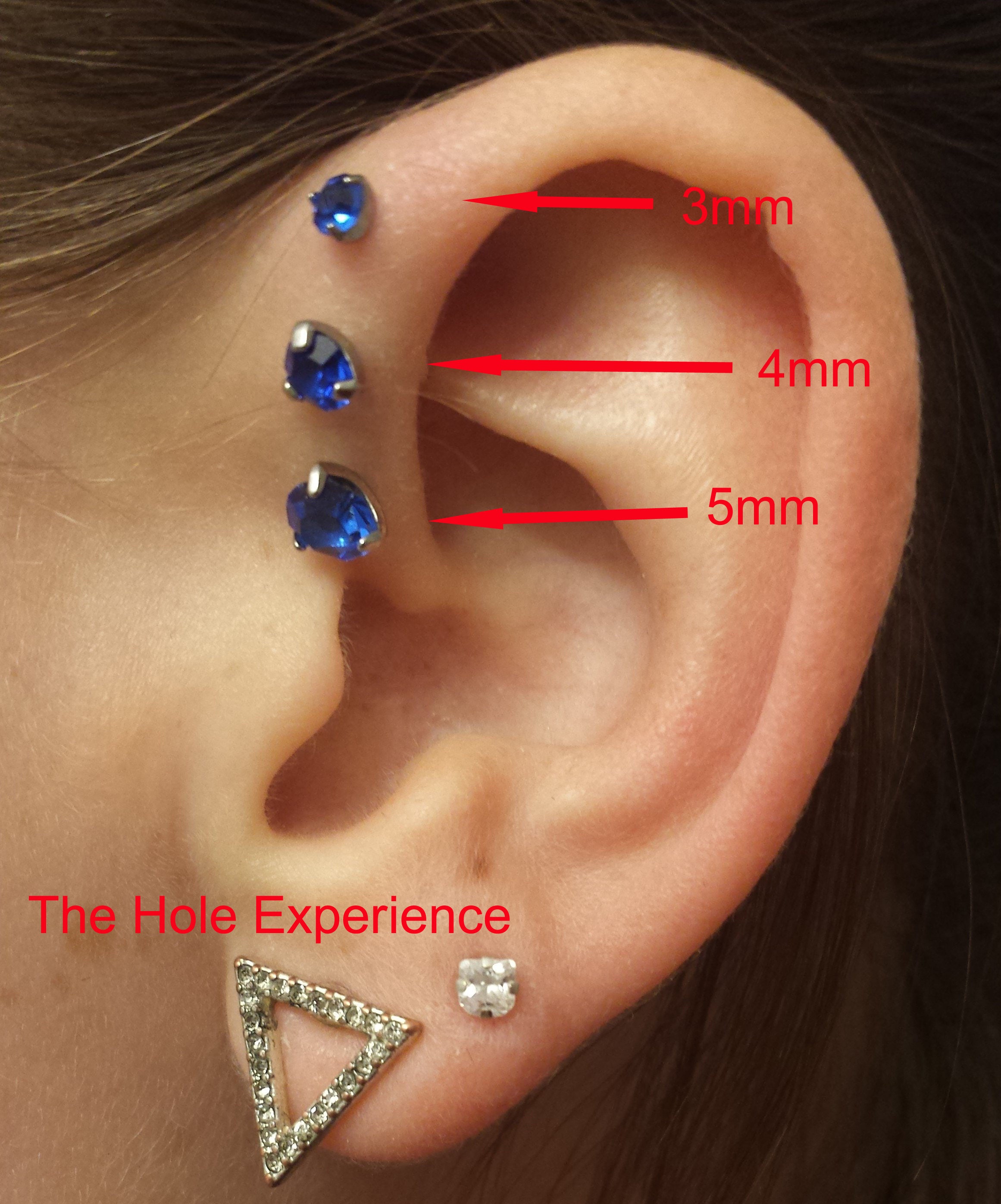 Forward Helix Earring Tragus Cartilage. 