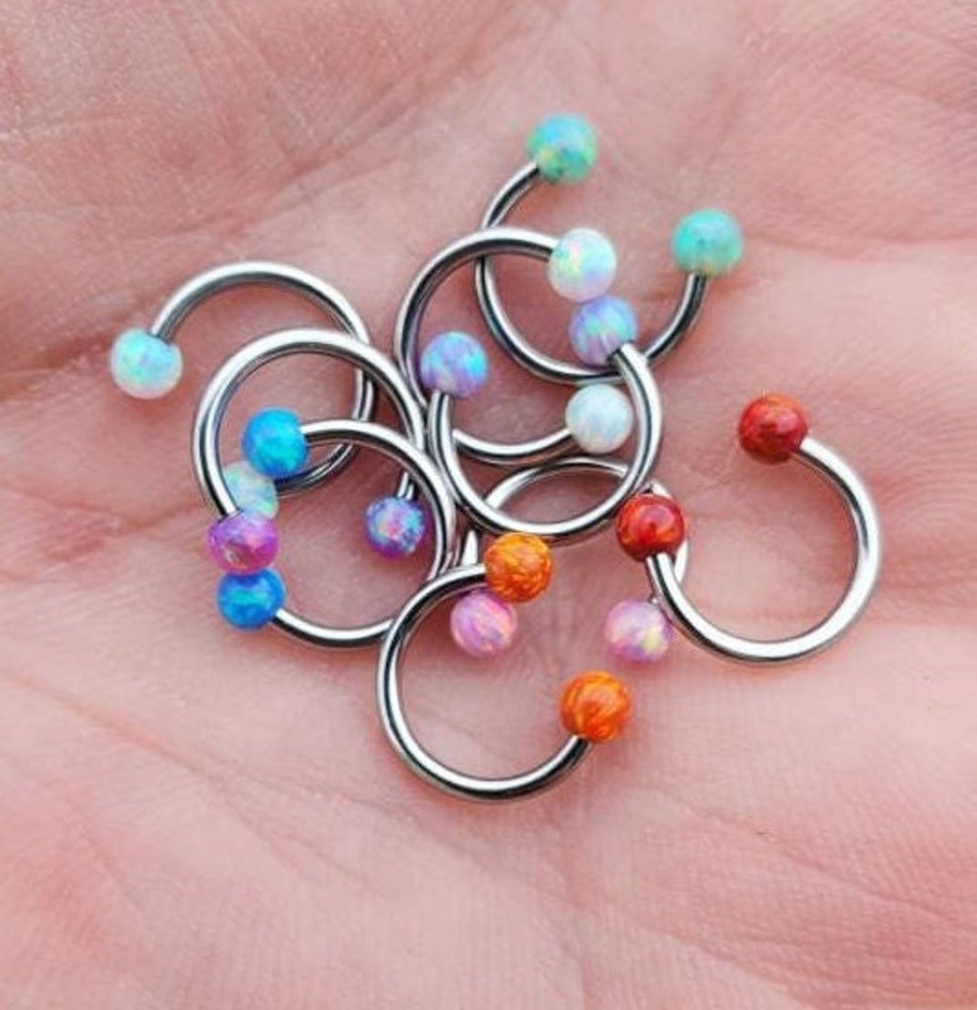 18g 8mm 5/16, Circular Barbell, Septum Ring, Surgical Steel, 18 Gauge
