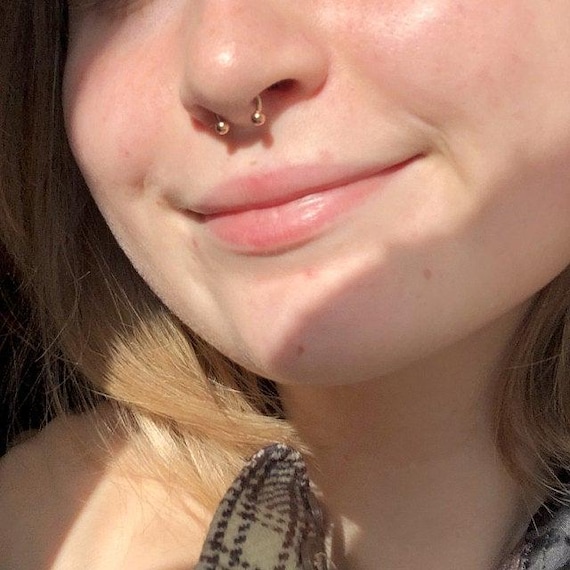 16g SEPTUM HORSESHOE Surgical Stainless Steel U Shape 6mm 1/4