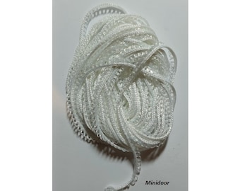 Picot tape - white