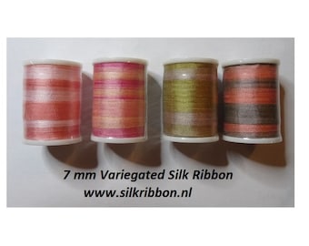 Silk Ribbon 7mm (variegated)