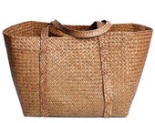 Nordic creative large Khaki home straw storage basket huge Khaki laundry basket toy organization wedding gift