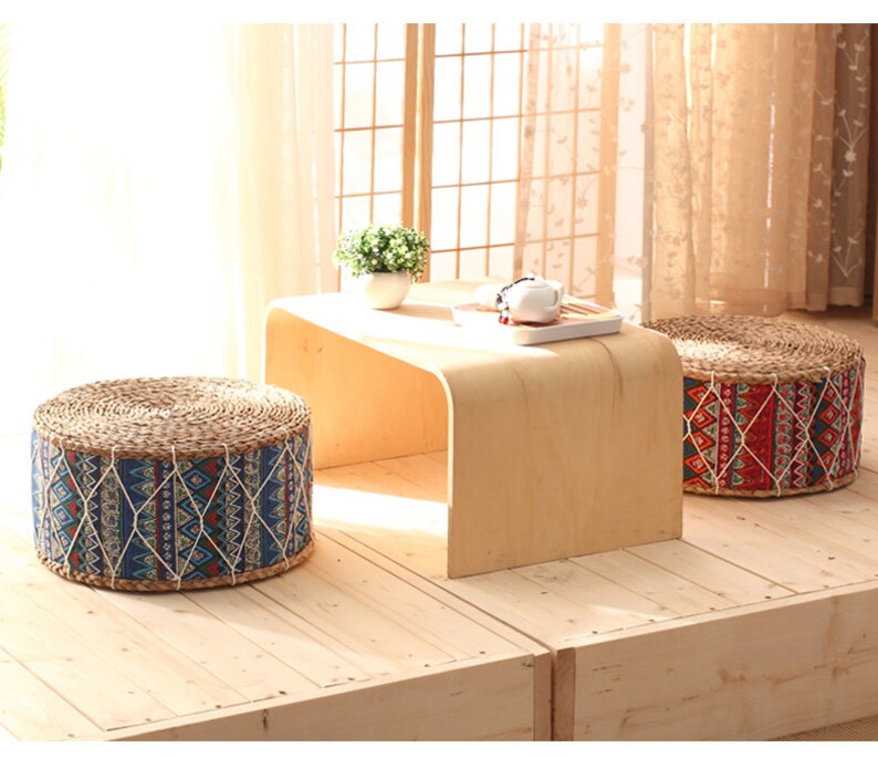 Collection Four cattail straw floor cushion cover straw floor Etsy