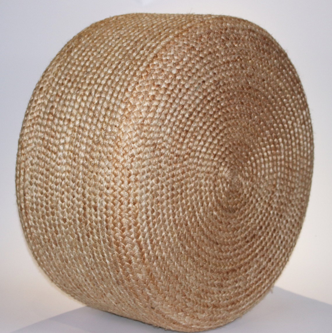 Custom Size Chic Brown Round Jute Coffee Table Jute Side Table Etsy