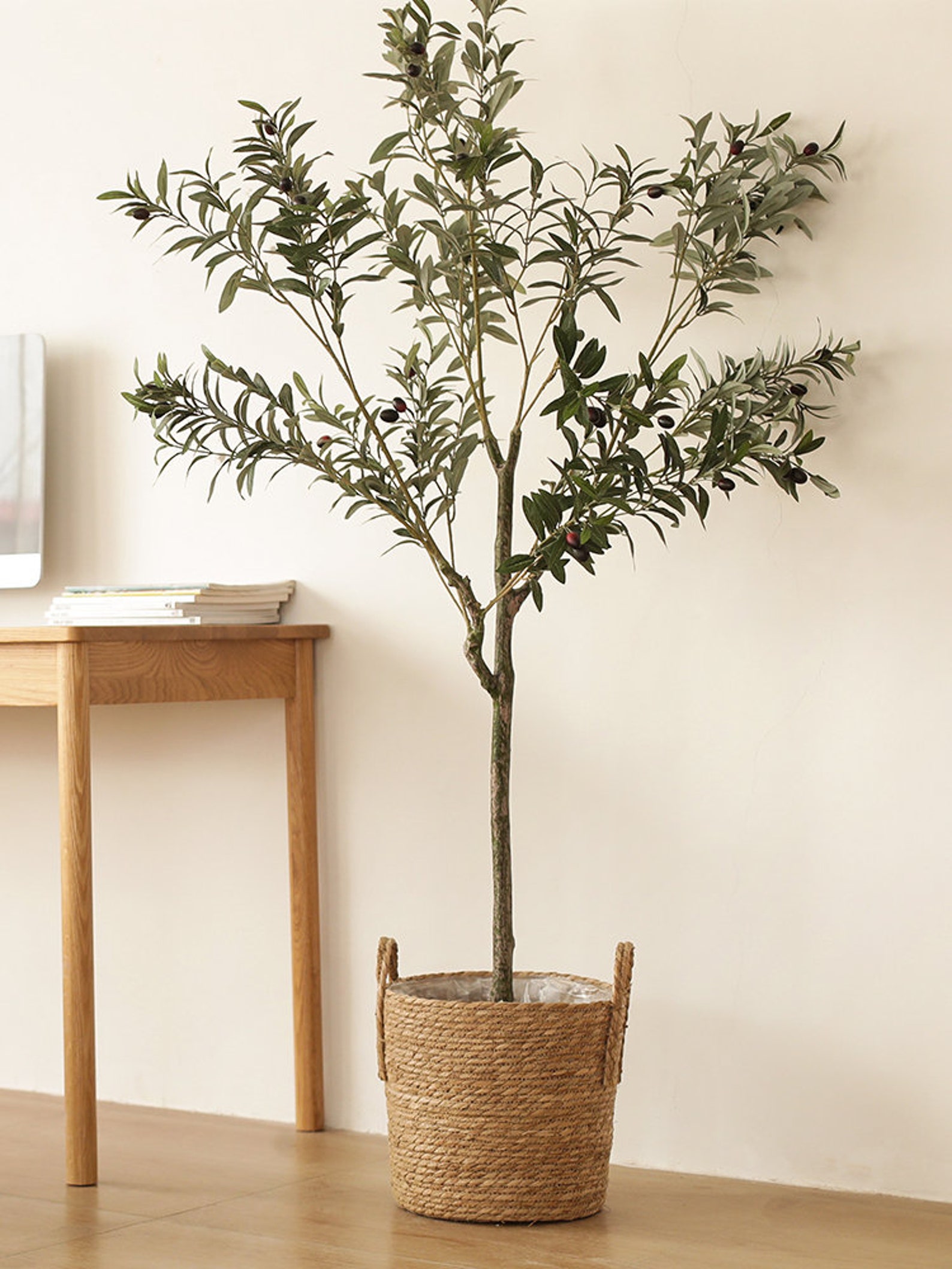 Rustic Straw Basket With Cloth Lining Laundry Basket With Etsy