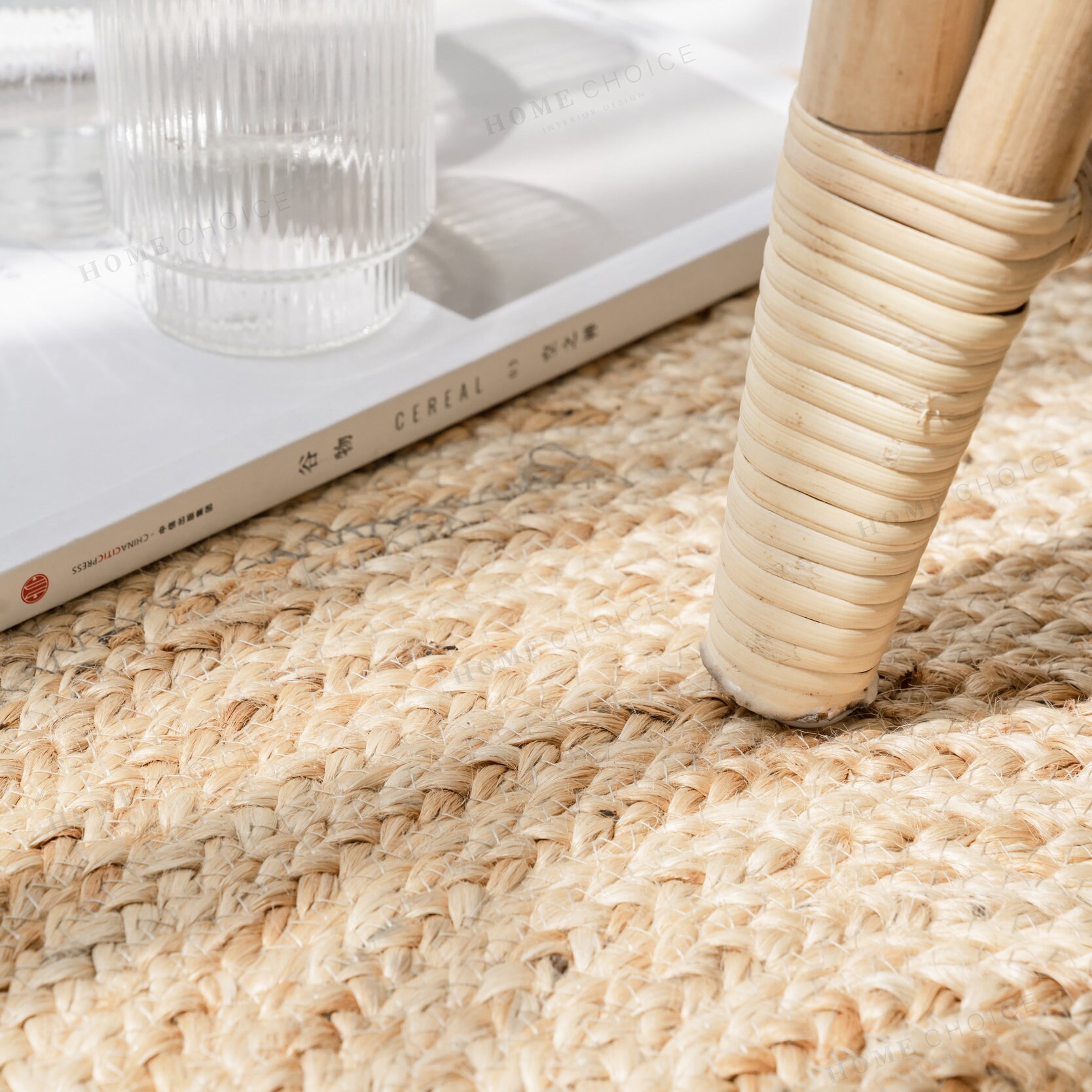 CUSTOM round brown woven jute rug straw floor mats rugs Etsy