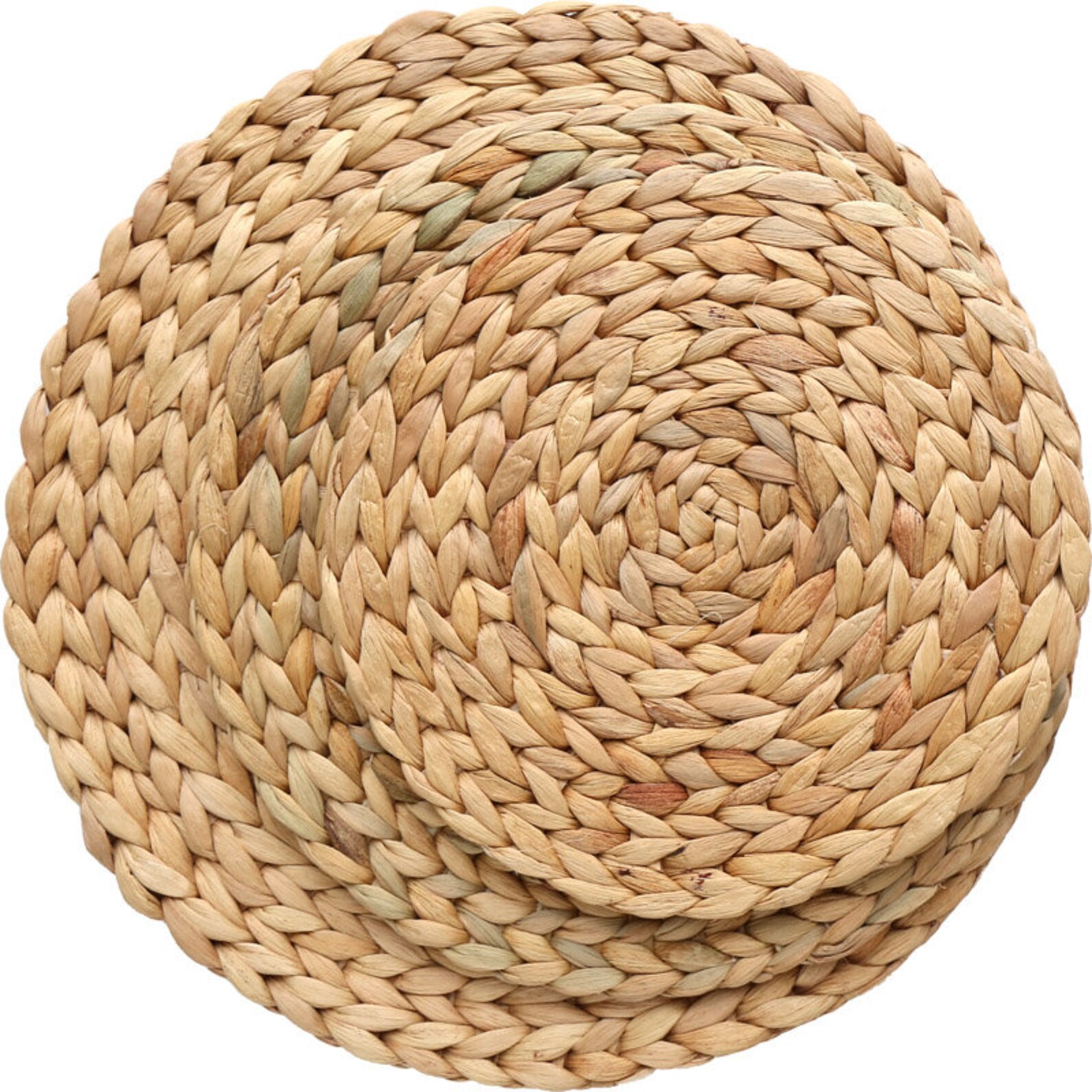 Vintage round straw table mat/wedding gift rustic tea set Etsy