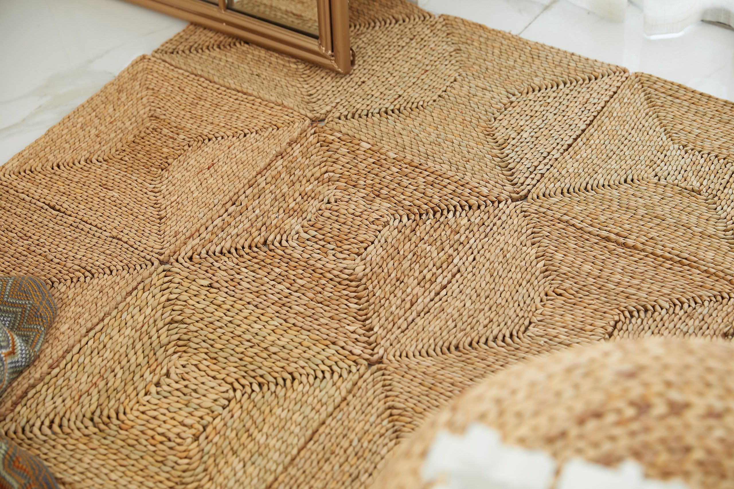 Custom Brown Seagrass Rug Straw Floor Mats Handmade Bedroom Etsy