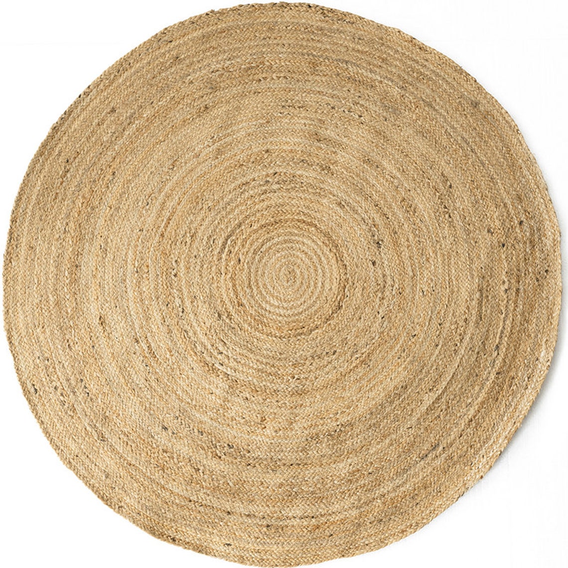 CUSTOM round brown woven jute rug straw floor mats rugs Etsy