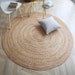 CUSTOM round brown woven seagrass rug straw floor mats rugs handmade round bedroom area mat straw tatami mat  custom yoga mat 