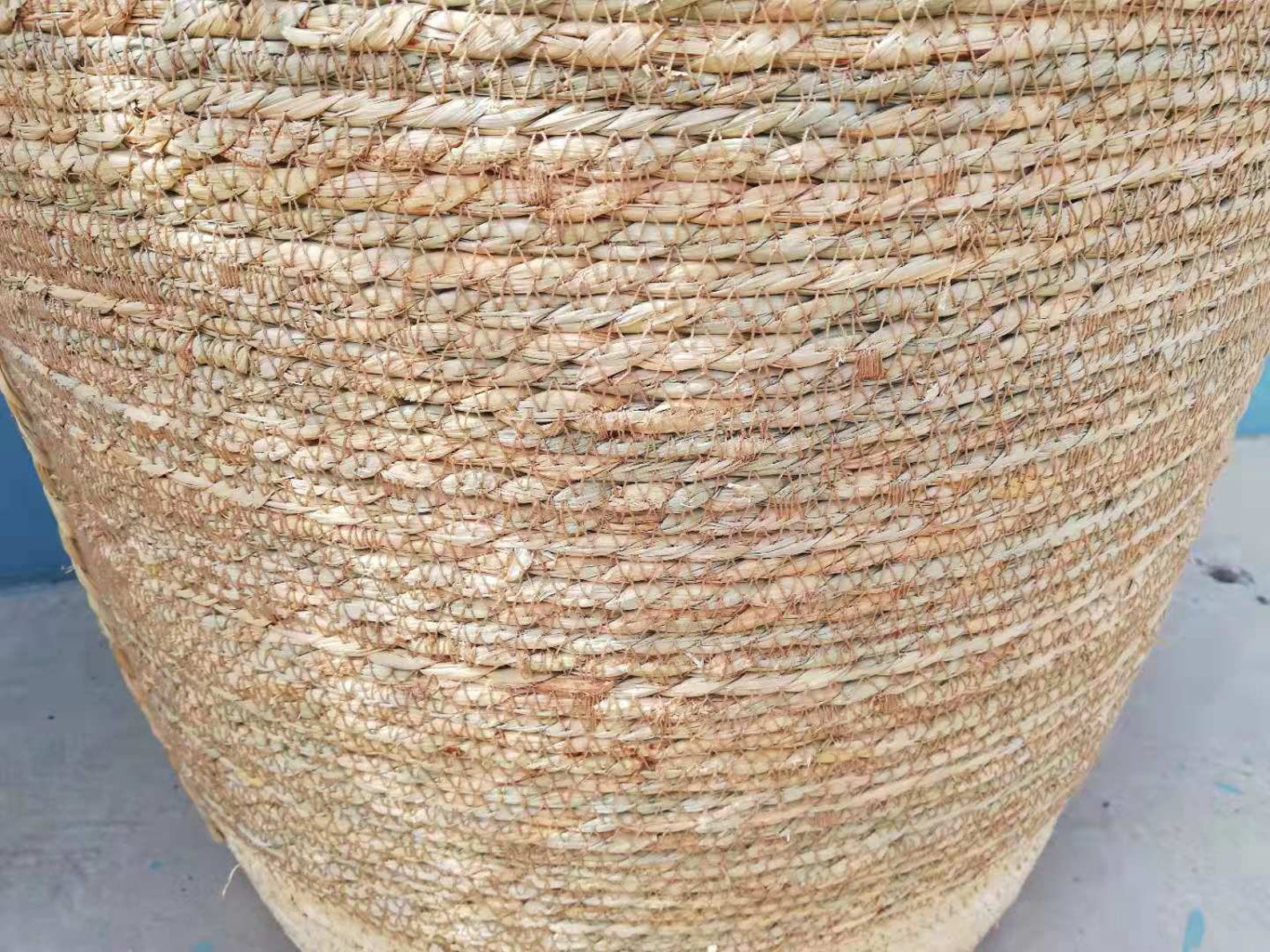 Schicker rustikaler geflochtener Strohkorb mit Griffen Stroh | Etsy