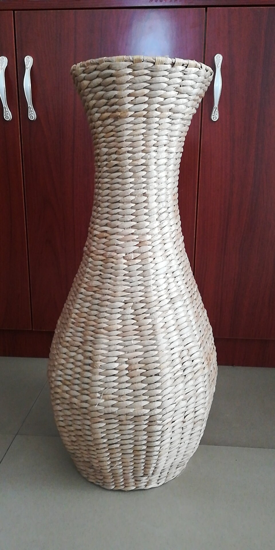 Rustic Handwoven Floor Vase Flower Arrangement Wedding Gift Etsy