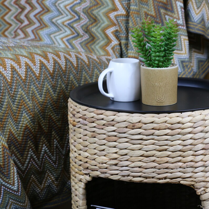 Stylish Pet Bed Side Table Chic Round Storage Coffee Table Etsy