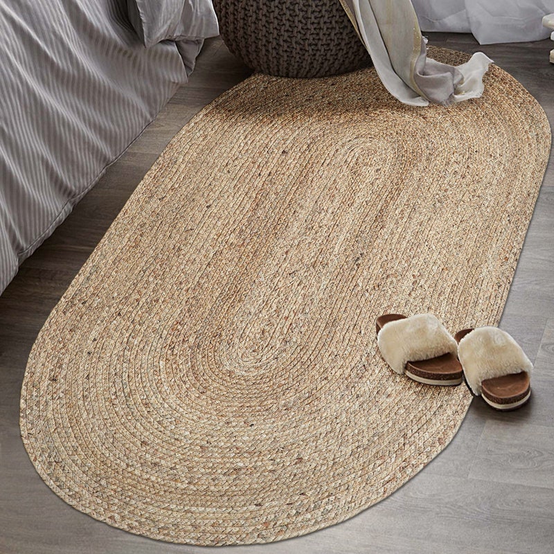 Custom Oval Brown Woven Seagrass Rug Straw Floor Mats Rugs Uk Custom Oval Brown Woven Seagrass Rug, Round Brown Rugs Uk