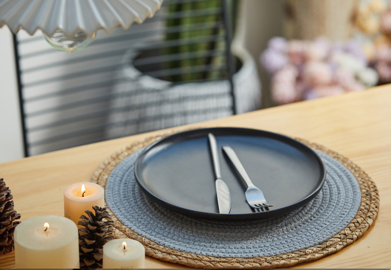 Vintage Round Cotton Rope Table Mat With Straw Edge/wedding Etsy