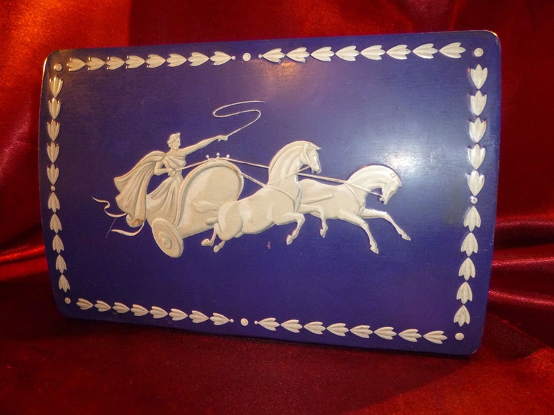 Vintage F.E.FOX & SON LTD Wedgwood Inspired Biscuit Tin Etsy
