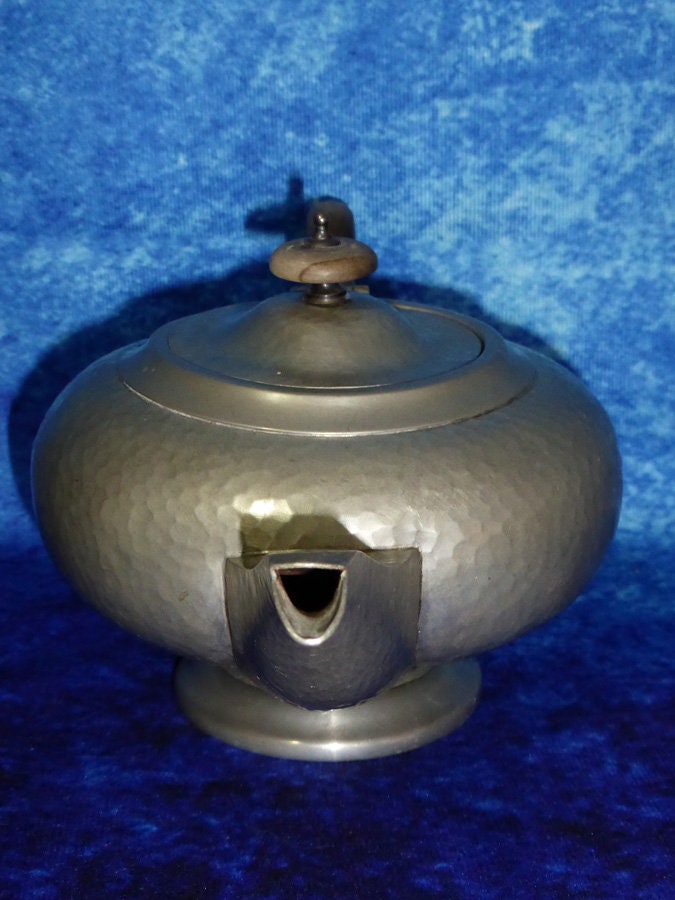 Vintage Hammered Pewter Tea Set Teapot Milk Pourer Sugar Etsy UK