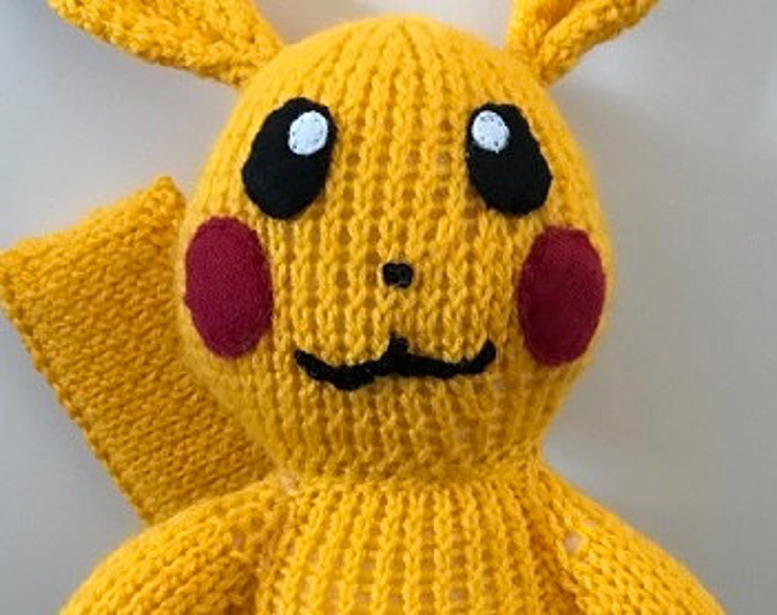 Pikachu Pokemon 25 Knitting Pattern PDF Etsy