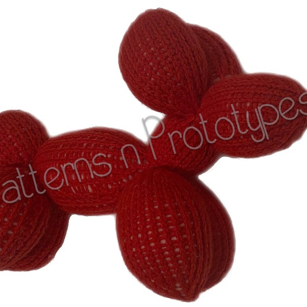 Balloon dog knitting pattern