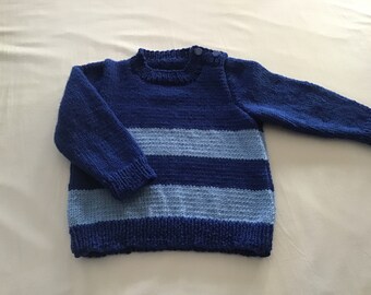 Size 1 - 100% Australian wool hand knitted jumper