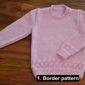 CUSTOM MADE Toddler Jumpers 100% Australian wool hand knitted image 2