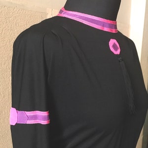 Superb 70s Louis Feraud Space Age Maxi Dress
