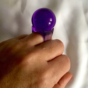Vintage rare Carlo Pagani MiR ring / purple