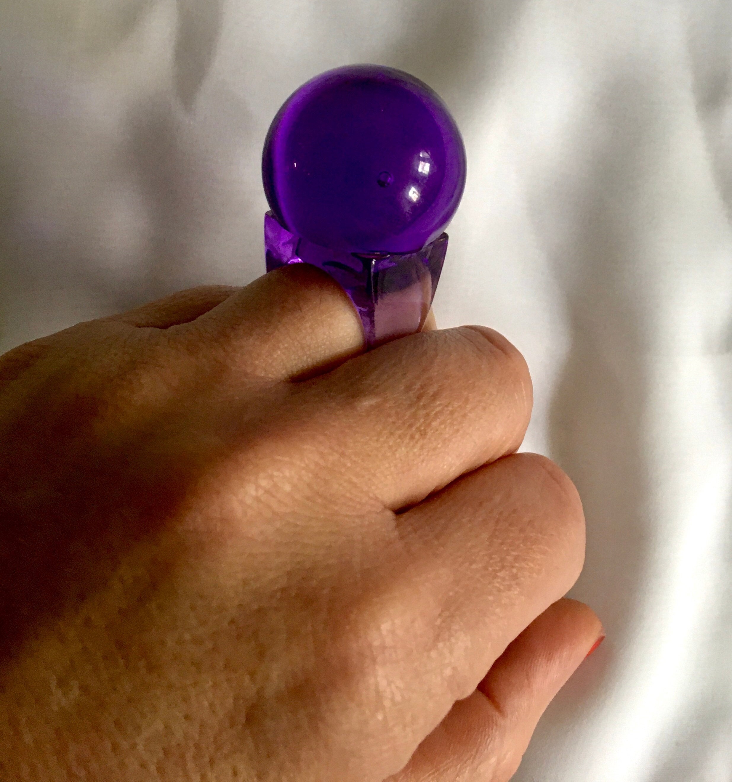 Vintage rare Carlo Pagani MiR ring / purple