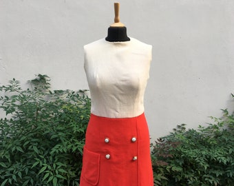 Original vintage 60s 2 tone shift  dress