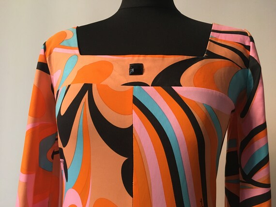 Amazing Emilio Pucci bell Sleeve dress