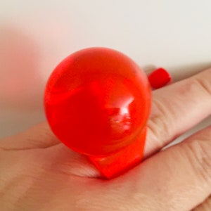 Vintage Rare Carlo Pagani MiR ring/ coral