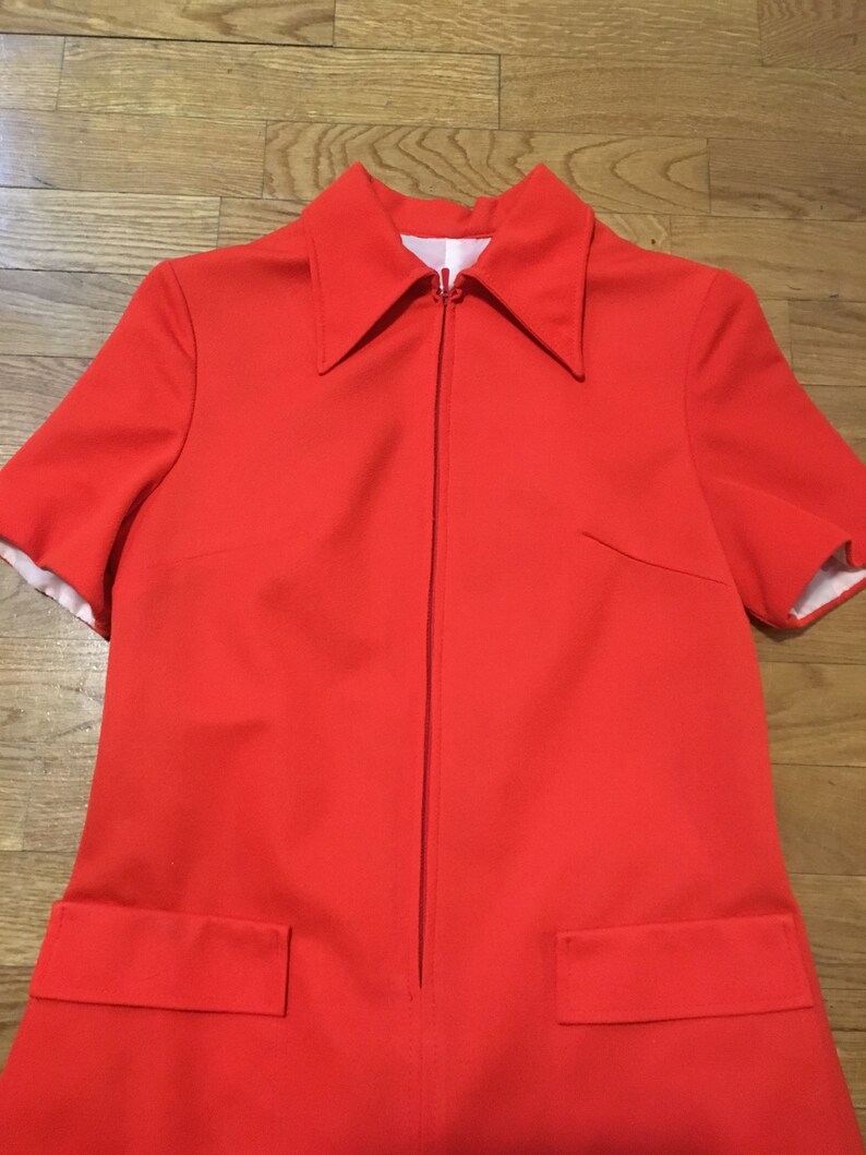 Original 60s Bright Red dress