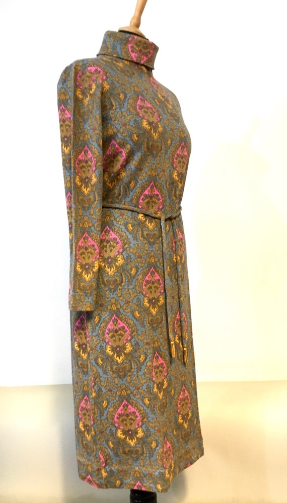 Amazing vintage 1960s Leonard Paris Wool dress - image 5