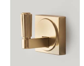 Modern Wall Hooks For Hanging Towels, Robes Zinc Metal Wall Hanger Hook For Bathrooms, Living Room 35lbs Load Capacity Minimalist Wall Decor