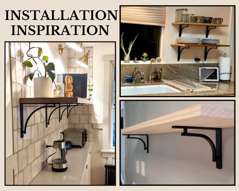 Heavy Duty Shelf Brackets Metal | Decorative Countertop Support Bracket ...