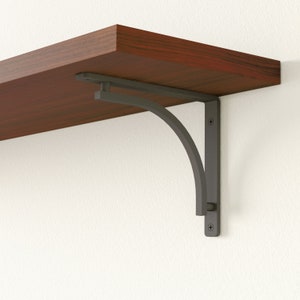 Heavy Duty Metal Shelf Bracket, Black Steel Wall Mounted Shelf Bracket, Floating Industrial Shelf Bracket, Farmhouse Rustic Shelving Bracket