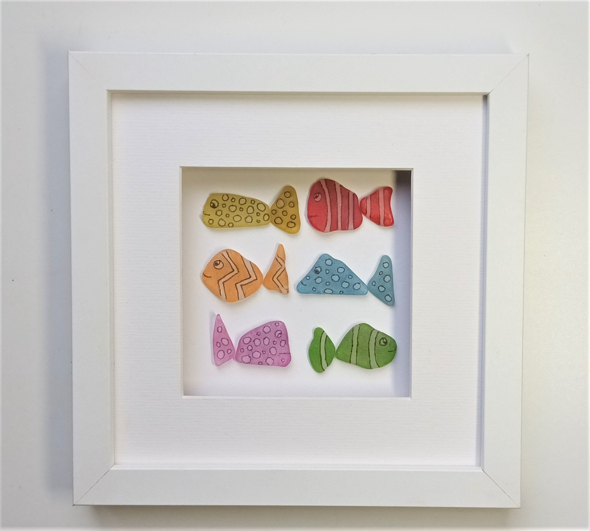 Sea Glass Fish Bathroom Wall Decor Quirky Gifts Unusual Etsy UK
