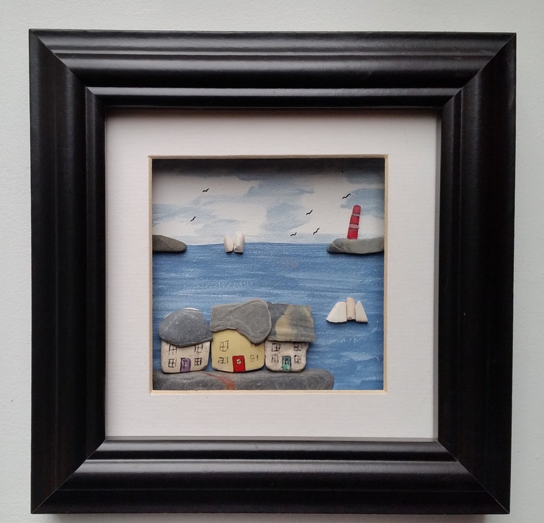 Quirky Framed Wall Art Home Decor Bathroom Wall Decor Sea Etsy