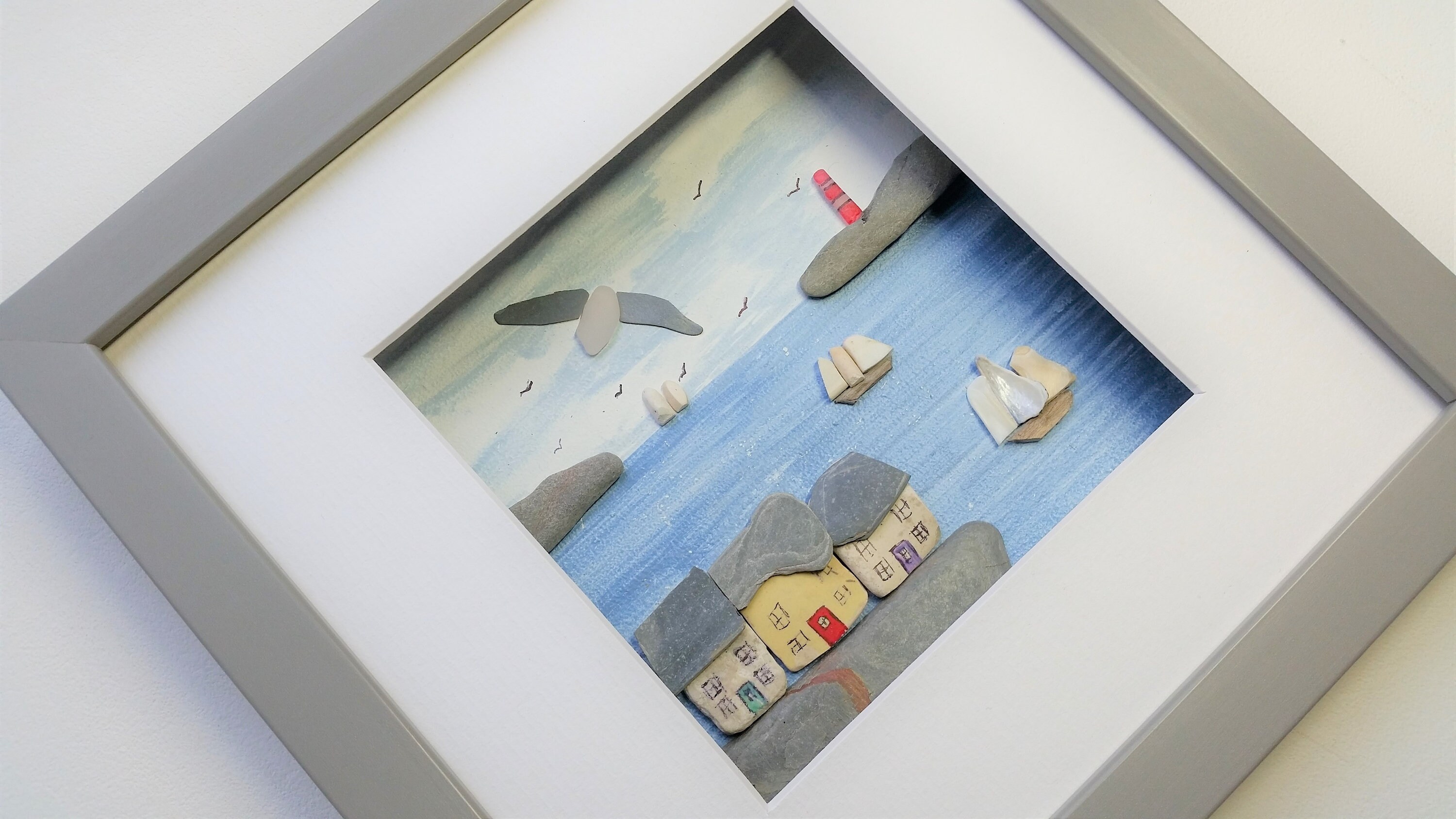 Quirky Framed Wall Art Home Decor Bathroom Wall Decor Sea Etsy