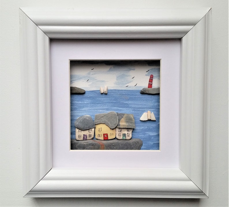 Quirky Framed Wall Art Home Decor Bathroom Wall Decor Sea | Etsy