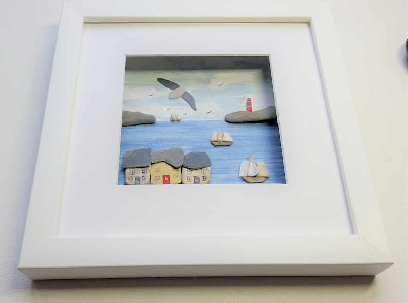 Quirky Framed Wall Art Home Decor Bathroom Wall Decor Sea Etsy