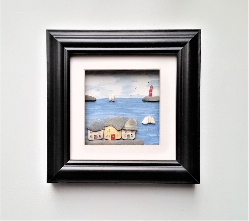 Quirky Framed Wall Art Home Decor Bathroom Wall Decor Sea Etsy