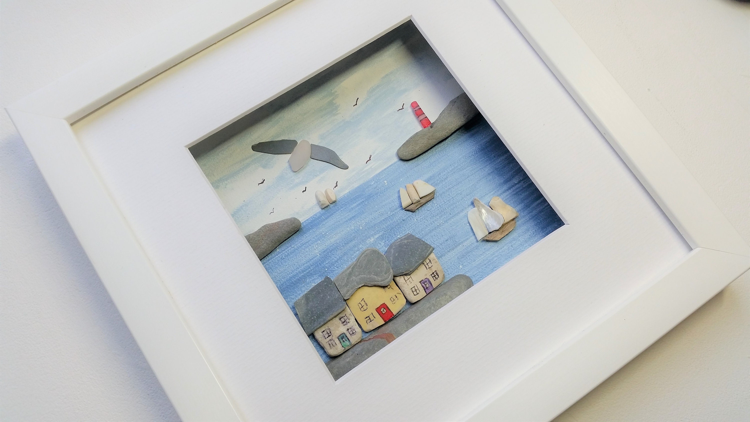 Quirky Framed Wall Art Home Decor Bathroom Wall Decor Sea Etsy