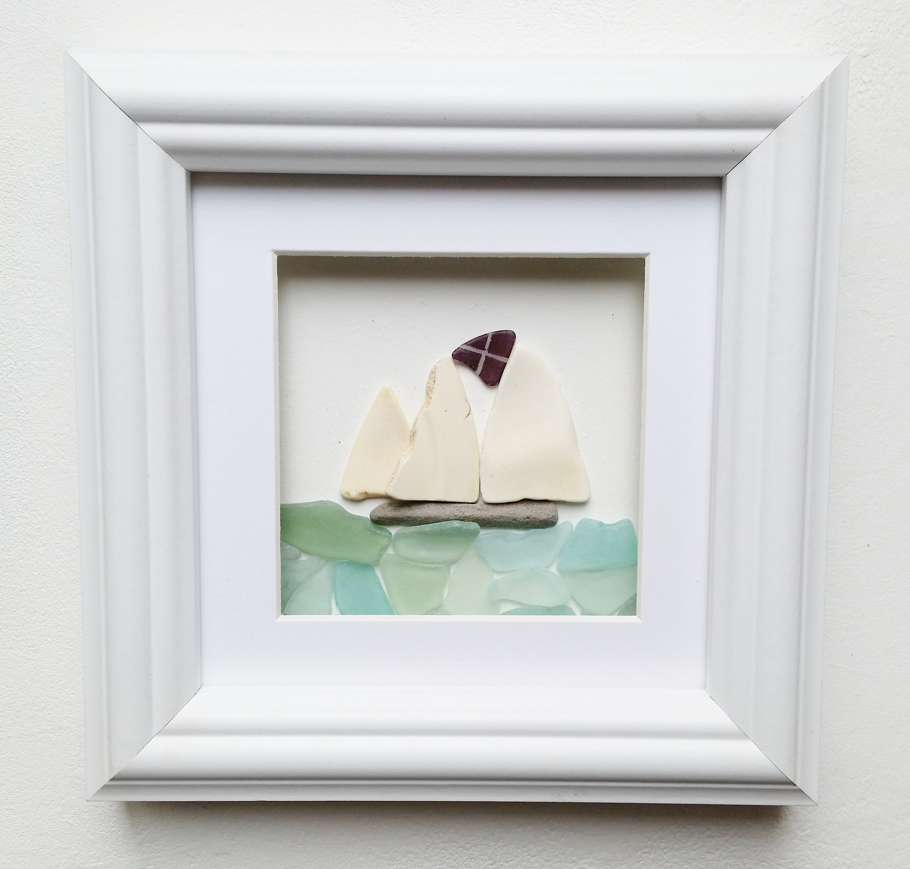 Framed Wall Art Bathroom Decor Beach House Decor Yacht With Etsy