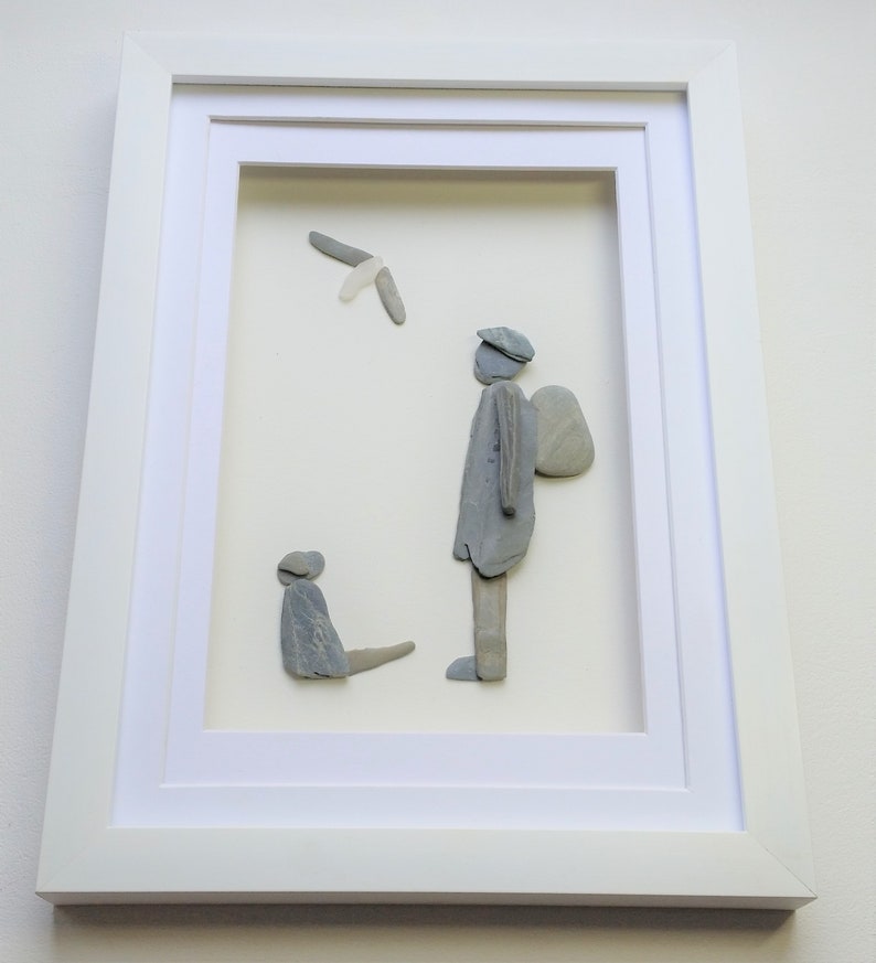 Gift for Dog Lovers Pebble Art picture Walker Hiker Etsy