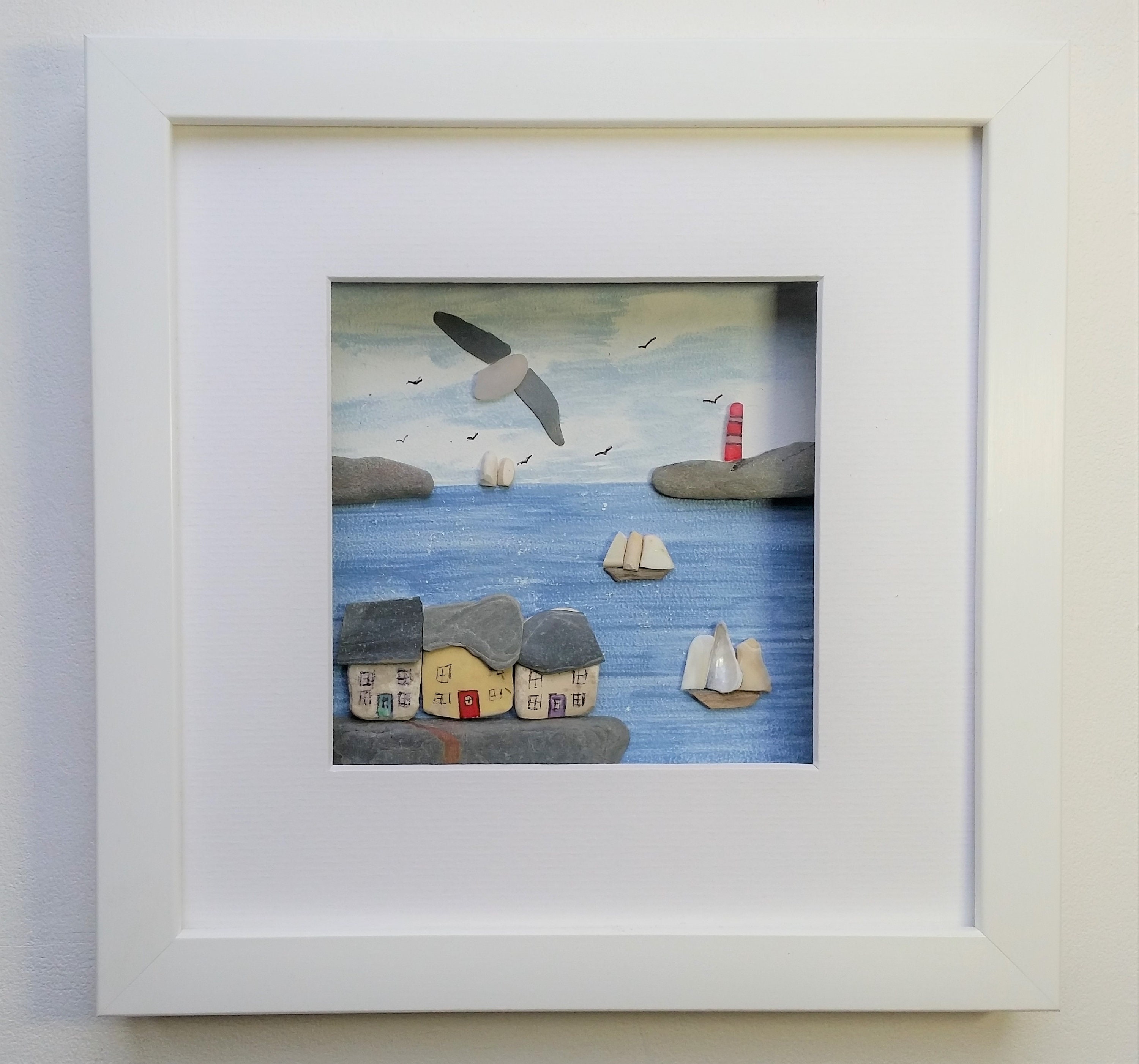 Quirky Framed Wall Art Home Decor Bathroom Wall Decor Sea Etsy