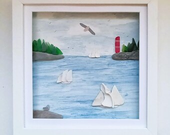 Coastal Scene Beachcombed Unique Wall Art