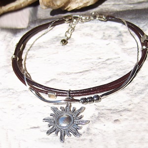 Ankle Bracelet, Leather Anklet for Women, Beach Anklet, Gift for her, Summer Anklet, Jewelry Ankle, Woman Gift Girl Gift Body Jewelry Anklet