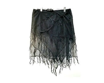 Burning Man Clothing Women, Mesh Skirt Wrap See Through Festival Outfit