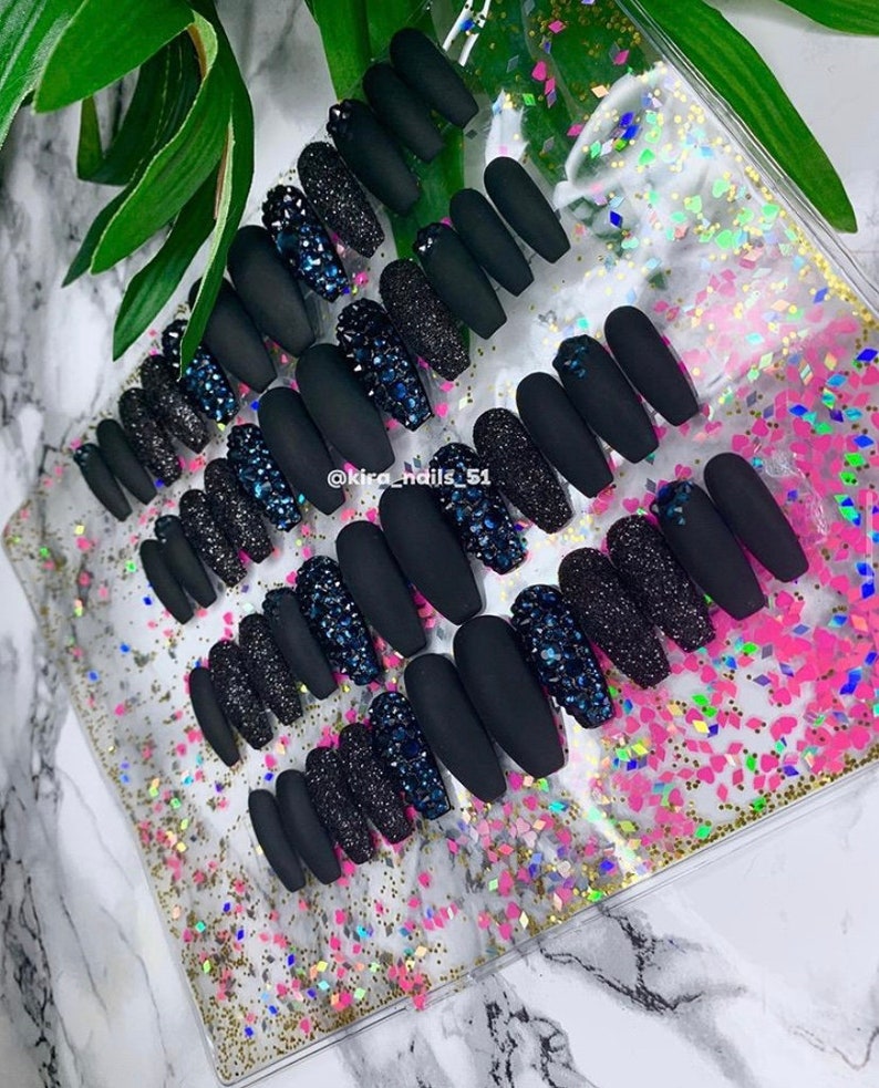 Personalized Gang Nails by Kira B Fake Nails Glue On Nails Etsy